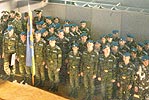Команды военно-патриотического клуба "Юный десантник" - старшие и младшие...